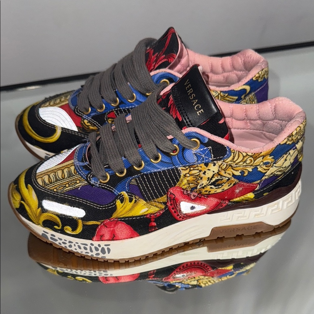 Versace Vibrant Patterned Sneakers - image 3
